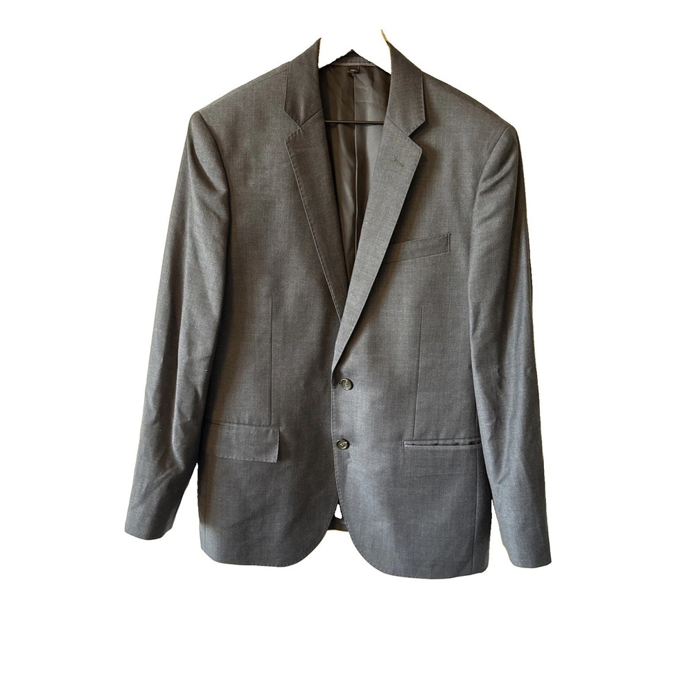 J.Crew Gray 100% Wool Tollegno 1900 Ludlow Mens Sports Blazer Jacket 40S 11707